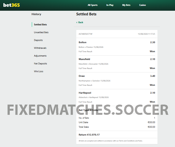 VIP Ticket 15th August win